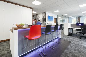 a modern office room